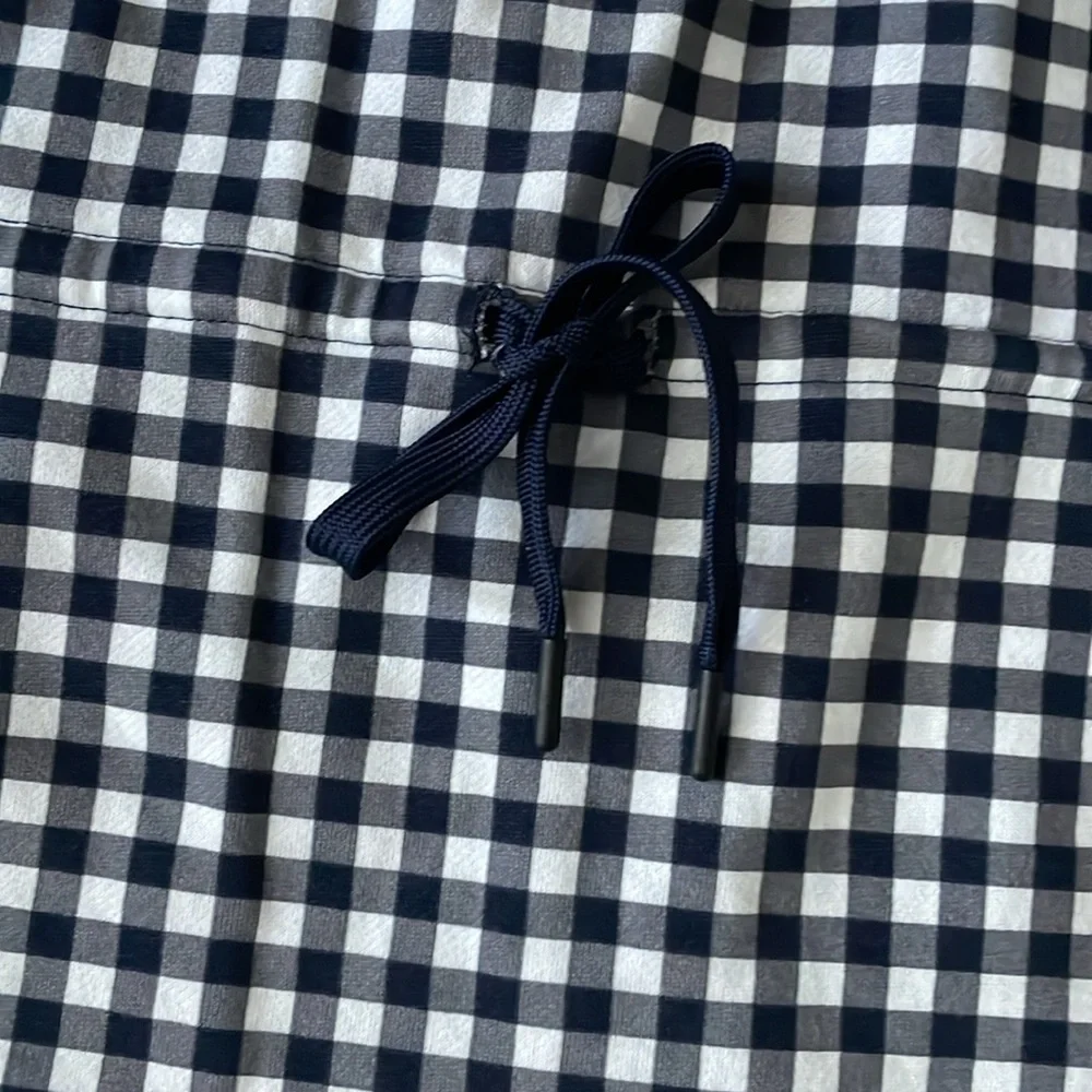 Draper James Activewear Gingham Cinch Waist Quarter-Zip - Picture 3 of 12